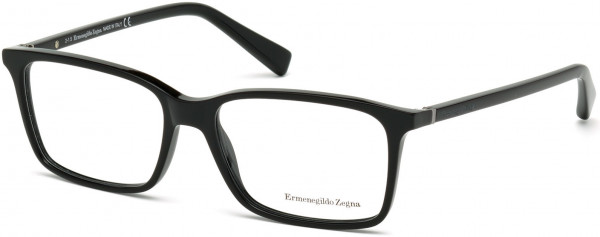 Ermenegildo Zegna EZ5027 Eyeglasses, 001 - Shiny Black