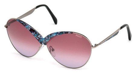 Emilio Pucci EP0029 Sunglasses, 20Z - Grey/other / Gradient Or Mirror Violet