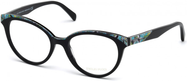 Emilio Pucci EP5035 Eyeglasses, 001 - Shiny Black