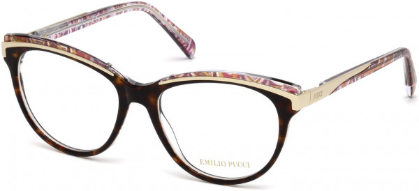 Emilio Pucci EP5038 Eyeglasses, 052 - Dark Havana