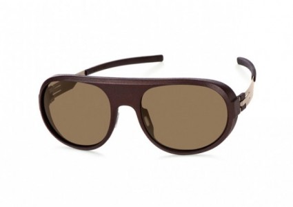 ic! berlin Glacier Sunglasses, Rawhide (Plotic) / Brown Nylon