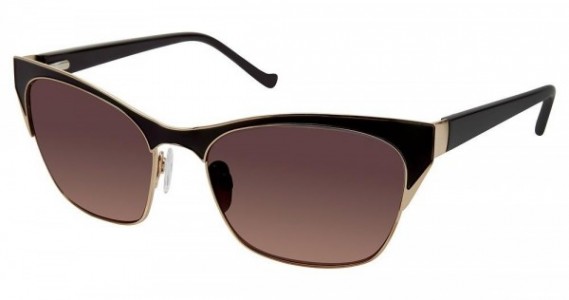 Tura 069 Sunglasses, Black/Gold (BLK)
