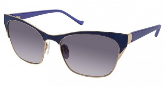 Tura 069 Sunglasses, Blue/Gold (BLU)