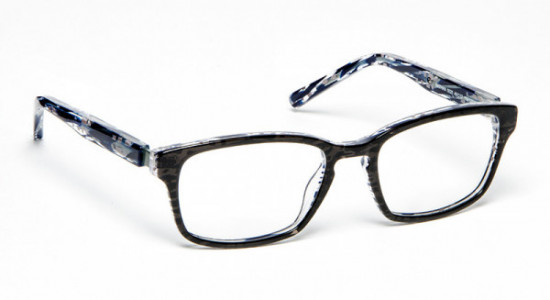 J.F. Rey NATHAN Eyeglasses, NATHAN 0025 BLACK/BLUE (0025)