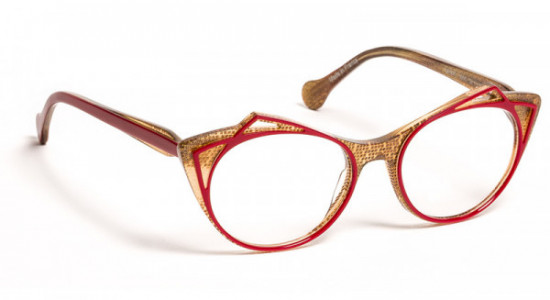 Boz by J.F. Rey DRING Eyeglasses, RED/BRONZE SPANGLES (3095)