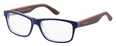 Tommy Hilfiger Th 1244 Eyeglasses, 01IV(00) Opal Blue Wood