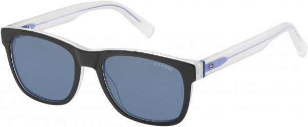 Tommy Hilfiger TH 1360/S Sunglasses, 0K52 Black Crystal Blue