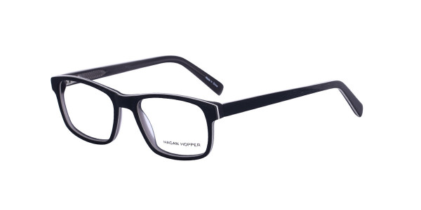 Alpha Viana H-6004 Eyeglasses, C3 - Black/White/Grey