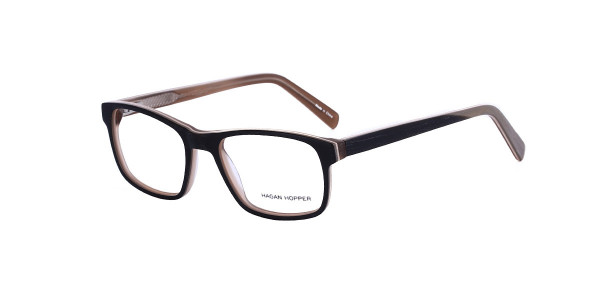 Alpha Viana H-6004 Eyeglasses, C1 - D.Brown/White/L.Brown