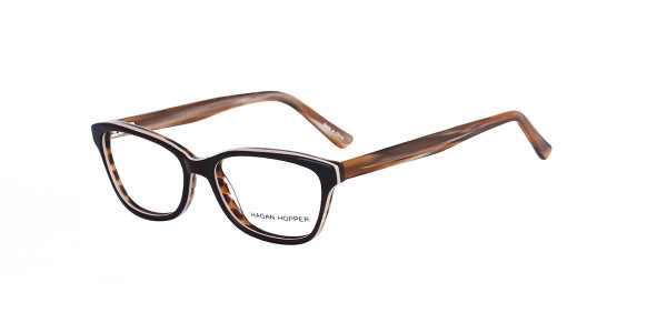 Alpha Viana H-6002 Eyeglasses, C2 - D.Brown/Beige/Brown