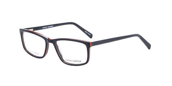 Alpha Viana H-6007 Eyeglasses, C1 - Black/Brown/Black