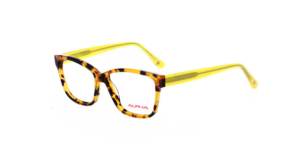 Alpha Viana A-3054 Eyeglasses, C2 - Demi Yellow/Yellow