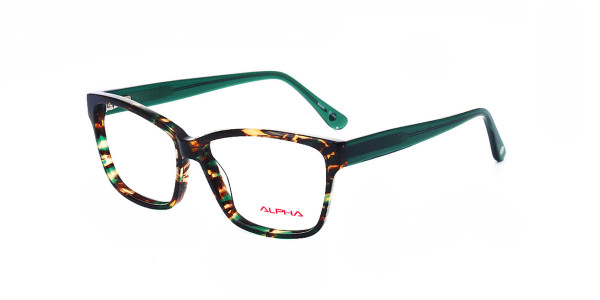 Alpha Viana A-3054 Eyeglasses, C1 - Demi Green/Green