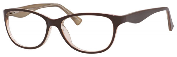 Enhance EN3973 Eyeglasses, Brown/Gold Crystal