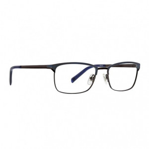 Argyleculture Hines Eyeglasses, Navy/Brown
