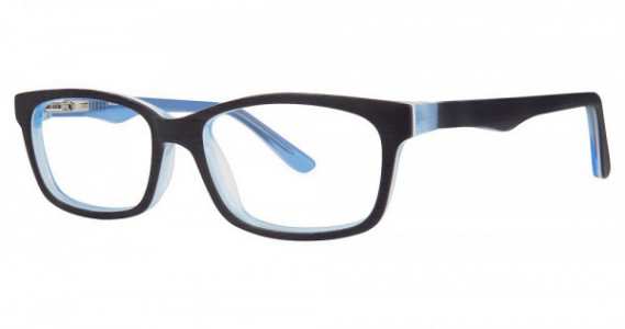 Modz ALPHABET Eyeglasses, Navy Matte/ Sky Blue