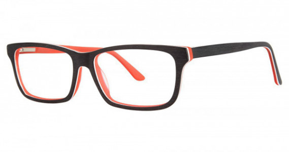 Modz SANTA CRUZ Eyeglasses, Black/Neon Red