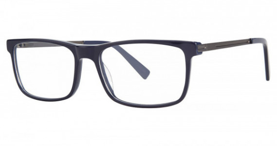 Big Mens Eyewear Club BIG VICTORY Eyeglasses, Navy Gunmetal