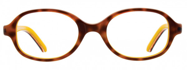 EasyClip EC431 Eyeglasses, 010 - Demi Amber & Yellow