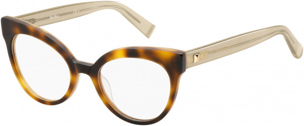 Max Mara MM 1285 Eyeglasses, 0GXV Havana Yellow Blbw