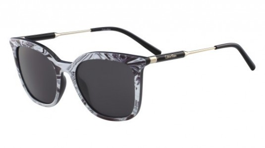 Calvin Klein CK3204S Sunglasses, (109) STRIPED BLACK/WHITE
