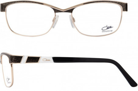 Cazal Cazal 4227 Eyeglasses, 001 Black-White-Gold