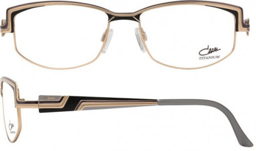 Cazal Cazal 4234 Eyeglasses, 002 - Black-Gold-Grey