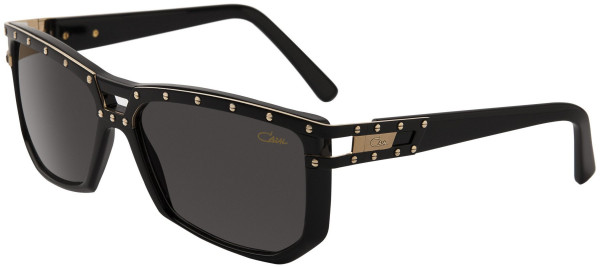 Cazal Cazal 8028 Sunglasses, 001 - Black-Gold/Grey Lenses