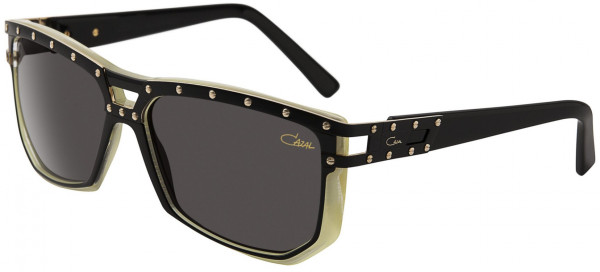 Cazal Cazal 8028 Sunglasses, 002 - Black-Cream Horn/Grey Lenses