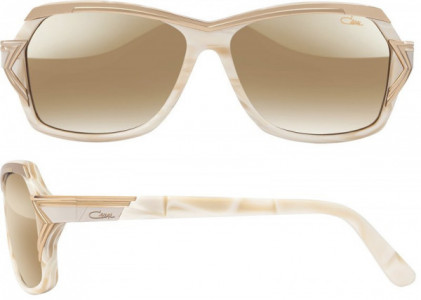 Cazal Cazal 8031 Sunglasses, 003 Pearl-Gold/Gold Mirror Lenses