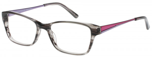 Exces Exces 3131 Eyeglasses, GREY CRYSTAL-BURGUNDY (307)