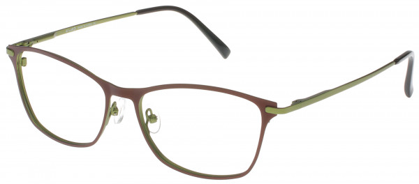 Exces Exces 3133 Eyeglasses, BROWN-GREEN (552)
