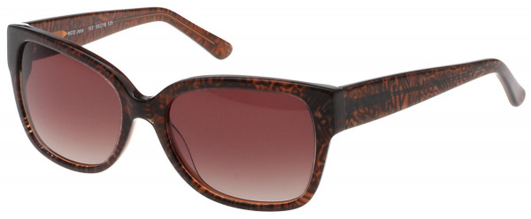Exces Exces Jess Sunglasses, BROWN ANIMAL/BROWN GRADIENT LENSES (163)