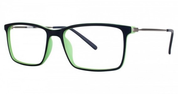 Shaquille O’Neal QD 117Z Eyeglasses, 105 Navy Green