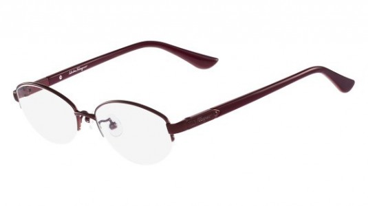Ferragamo SF2522A Eyeglasses, (603) SHINY BORDEAUX