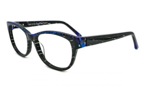Tehia T50006 Eyeglasses, C04 Black Crystal Blue