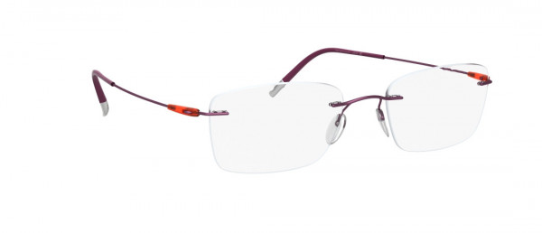 Silhouette Dynamics Colorwave AV Eyeglasses, 4040 Purple / Papaya