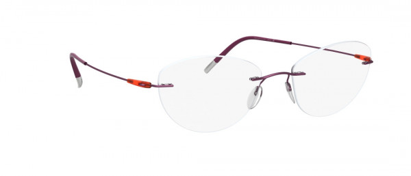 Silhouette Dynamics Colorwave BC Eyeglasses, 4040 Purple / Papaya