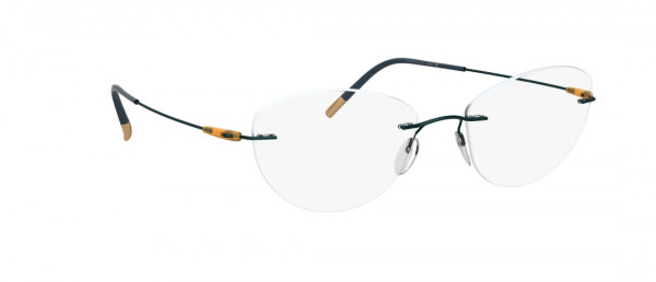 Silhouette Dynamics Colorwave BC Eyeglasses, 5040 Teal / Pineapple
