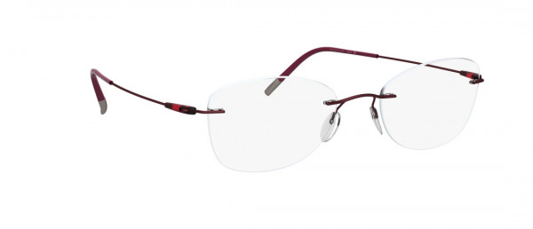 Silhouette Dynamics Colorwave BD Eyeglasses, 3040 Cherry Red
