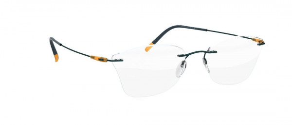 Silhouette Dynamics Colorwave be Eyeglasses, 5040 Teal / Pineapple