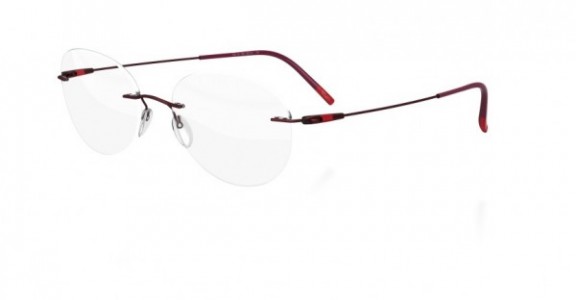 Silhouette Dynamics Colorwave BI Eyeglasses, 3530 Rose Gold / Raspberry