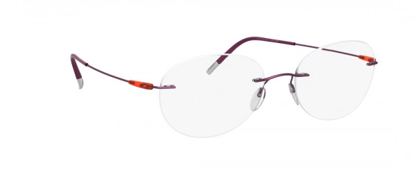 Silhouette Dynamics Colorwave BI Eyeglasses, 4040 Purple / Papaya