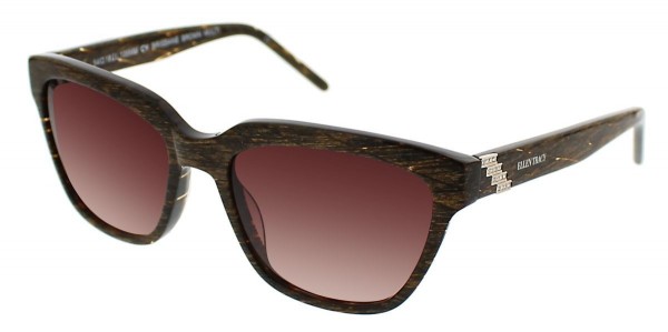 Ellen Tracy BRISBANE Sunglasses, Brown Multi