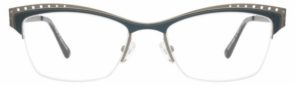 Cote D'Azur Boutique-214 Eyeglasses, 3 - Teal / Graphite