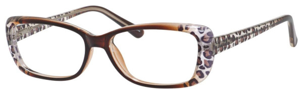 Enhance EN4001 Eyeglasses, Brown Leopard
