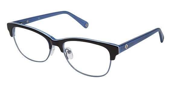 Sperry Top-Sider KITTERY Eyeglasses, C01 Black / Lt Blue