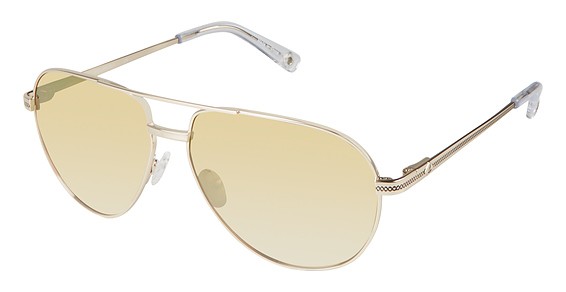 Sperry Top-Sider Billingsgate Sunglasses, C01 Shiny Gold (Light Gold Mirror)