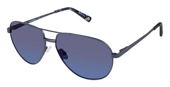 Sperry Top-Sider Billingsgate Sunglasses, C03 Matte Navy (Navy Mirror)