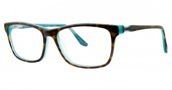 Genevieve CONSTANT Eyeglasses, Tortoise/Blue